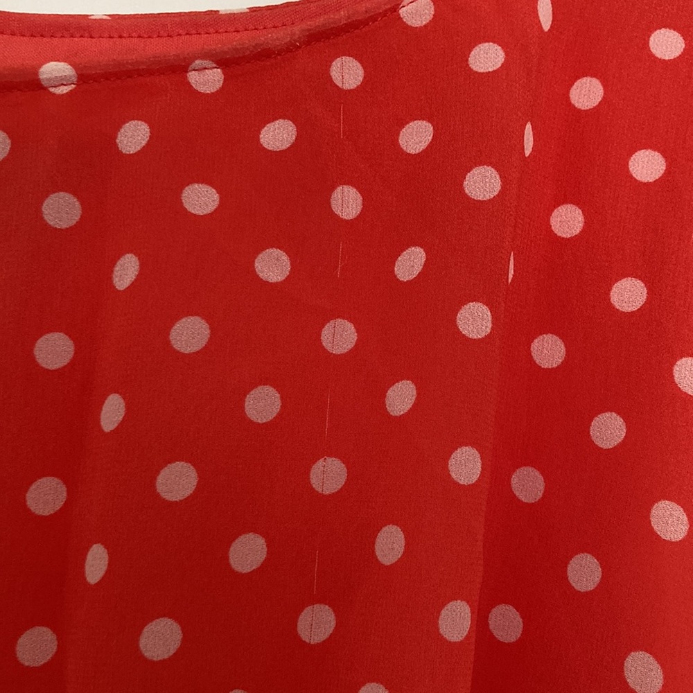 Chadwicks Red Polka Dot Midi Dress - Picture 5 of 5